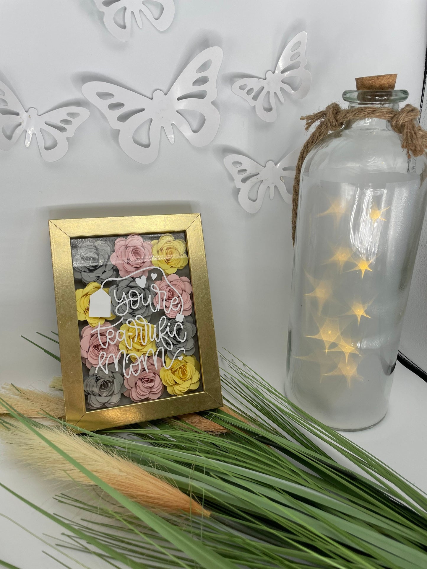 Tea loving mother shadow box