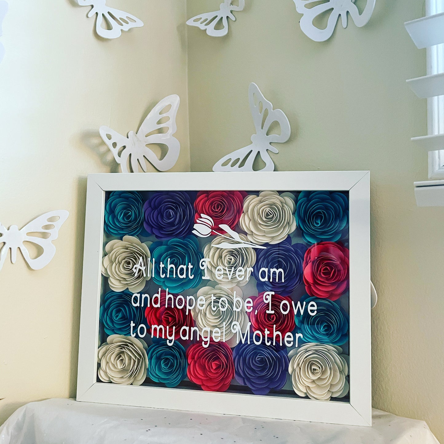 My Angel Mother 8x10 Shadow Box