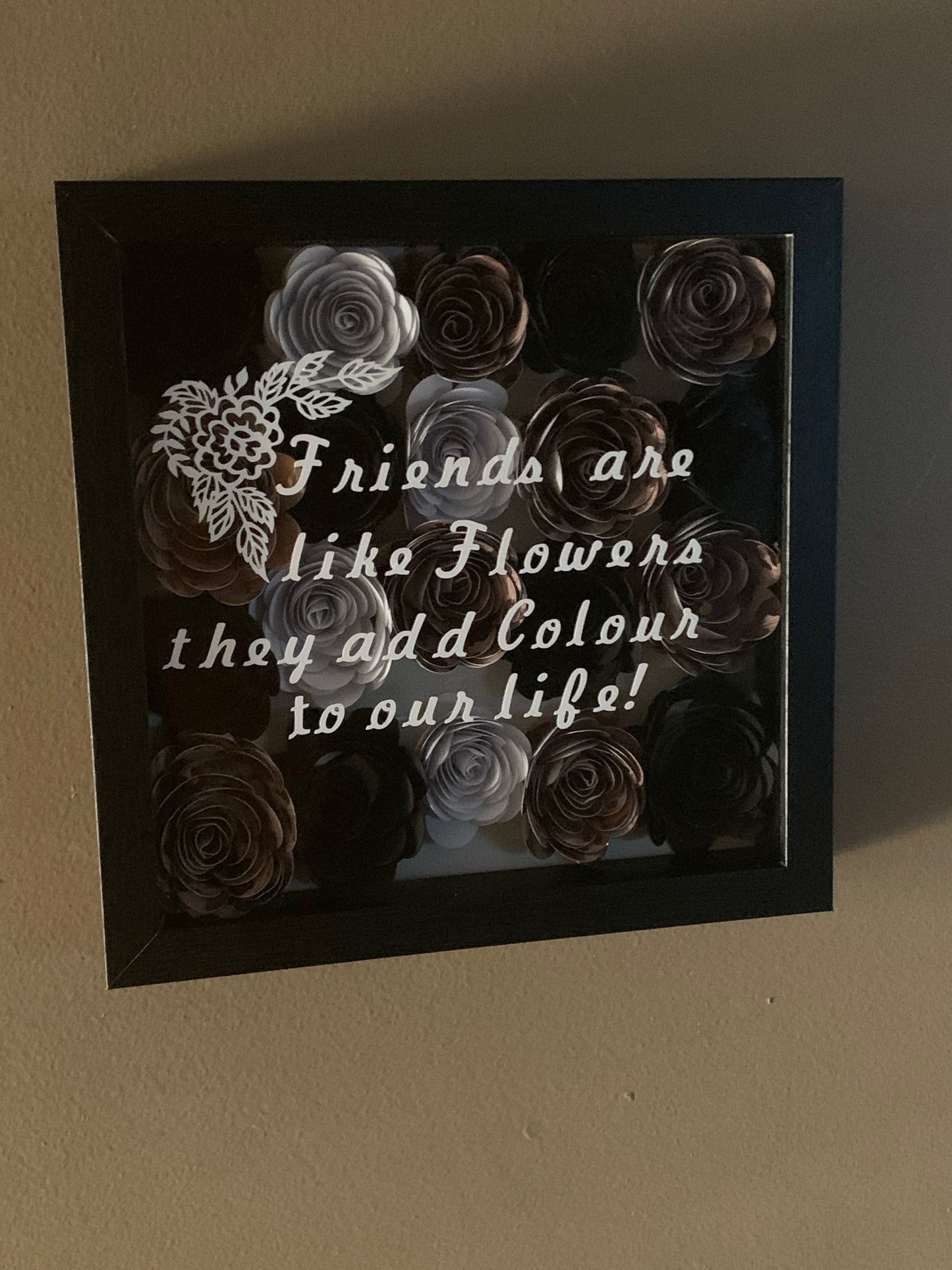 Friends Add Colour to Your Life 8x8 Shadow Box