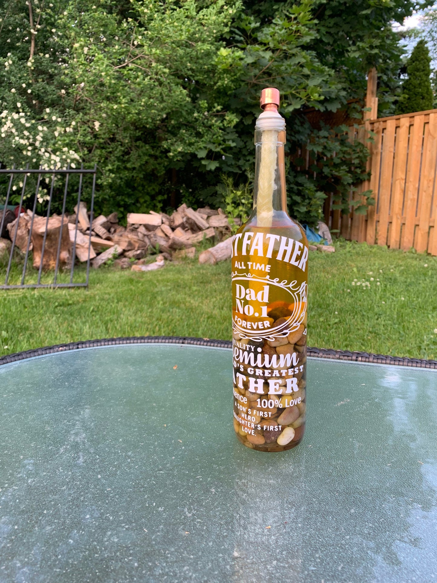 Outdoor patio tiki torch