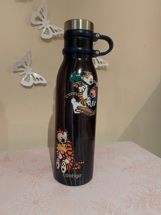 Calvin and Hobbes Customized Water Bottle