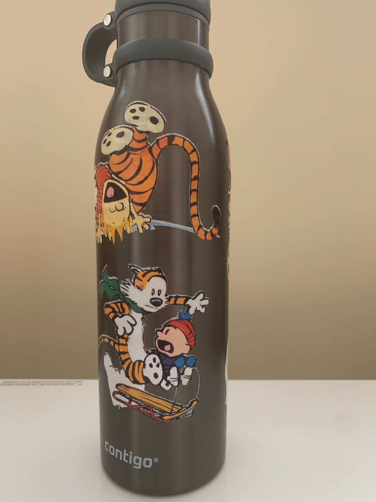 Calvin and Hobbes Customized Water Bottle