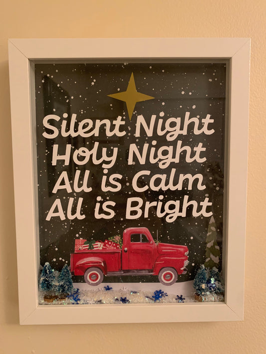 Silent Night Christmas Frame