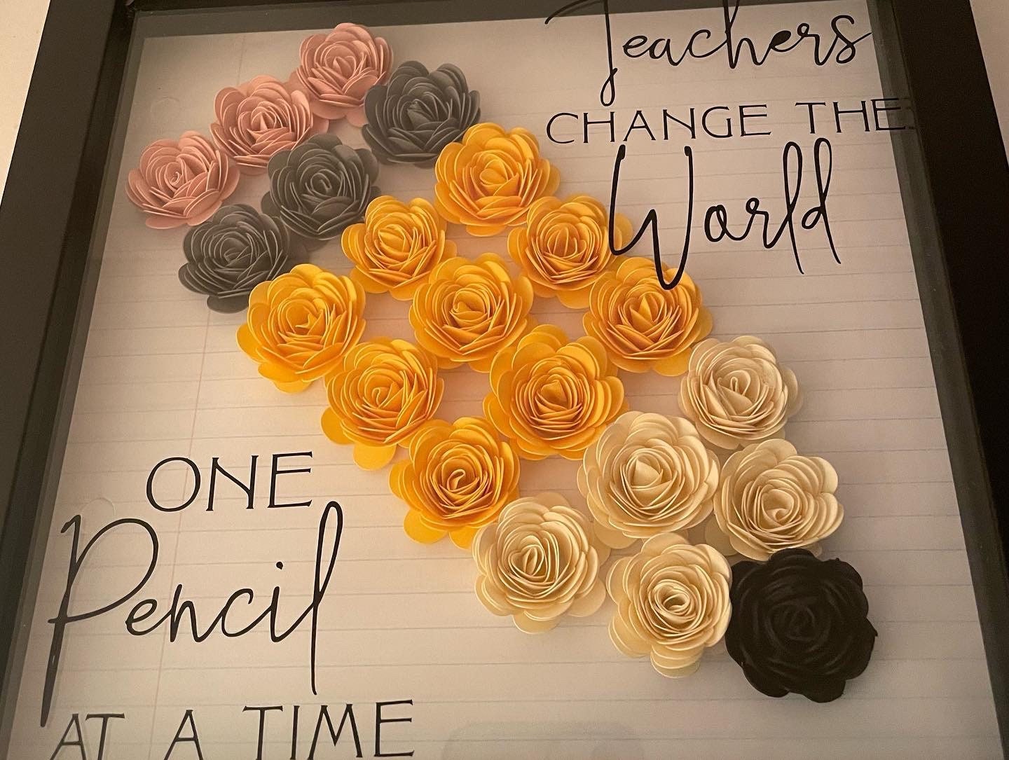 Teachers Change the World Shadow Box