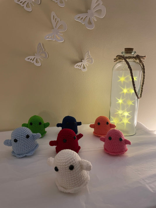 Ghost family amigurumi