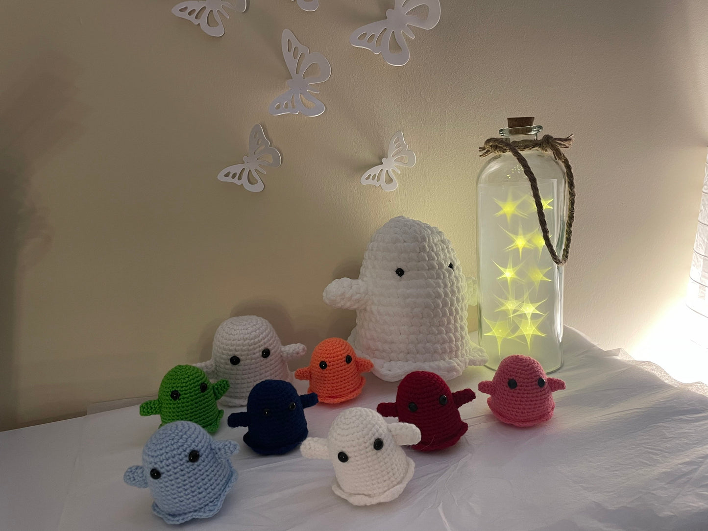 Ghost family amigurumi