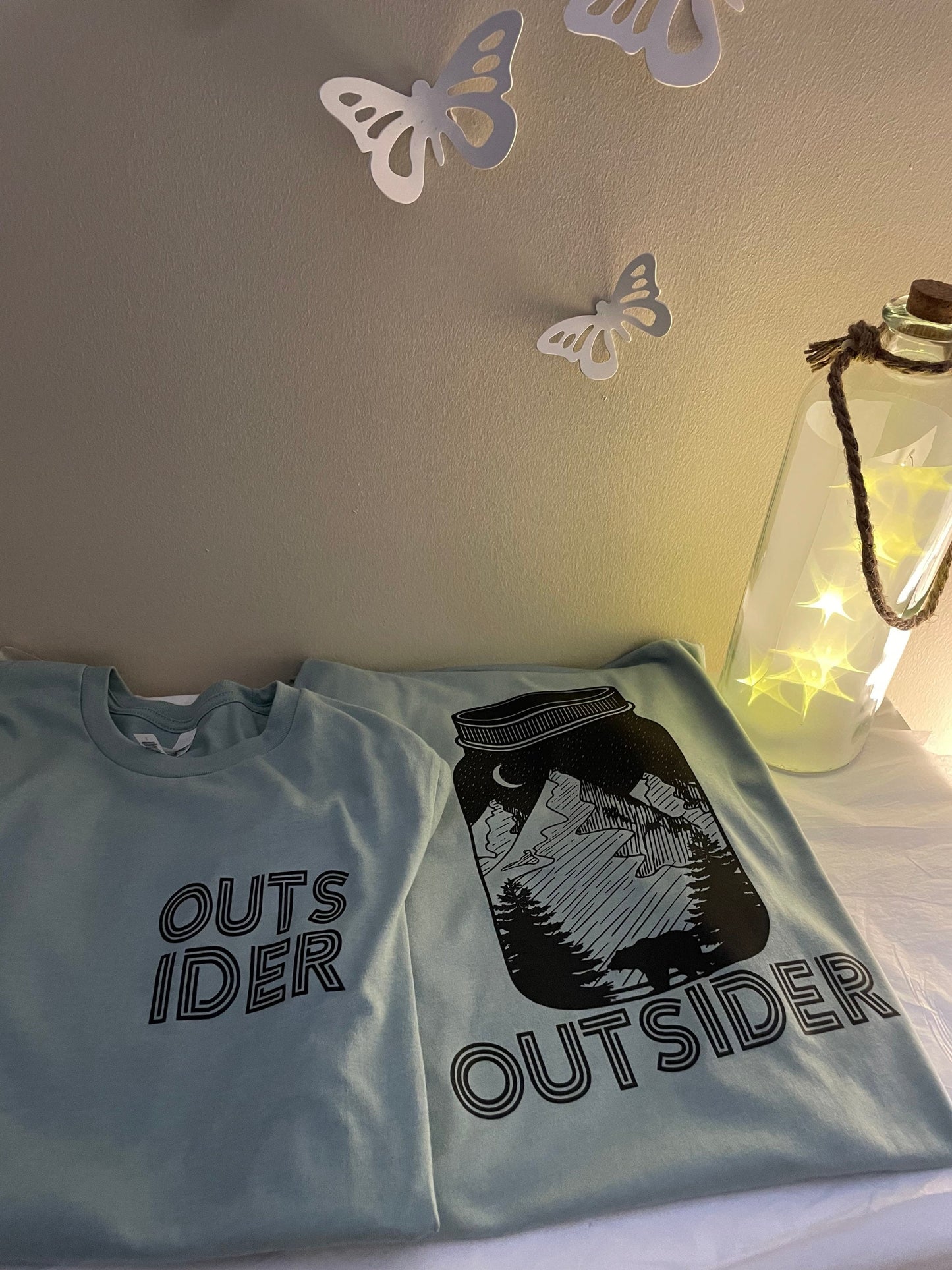 OUTSIDER screen printed tee