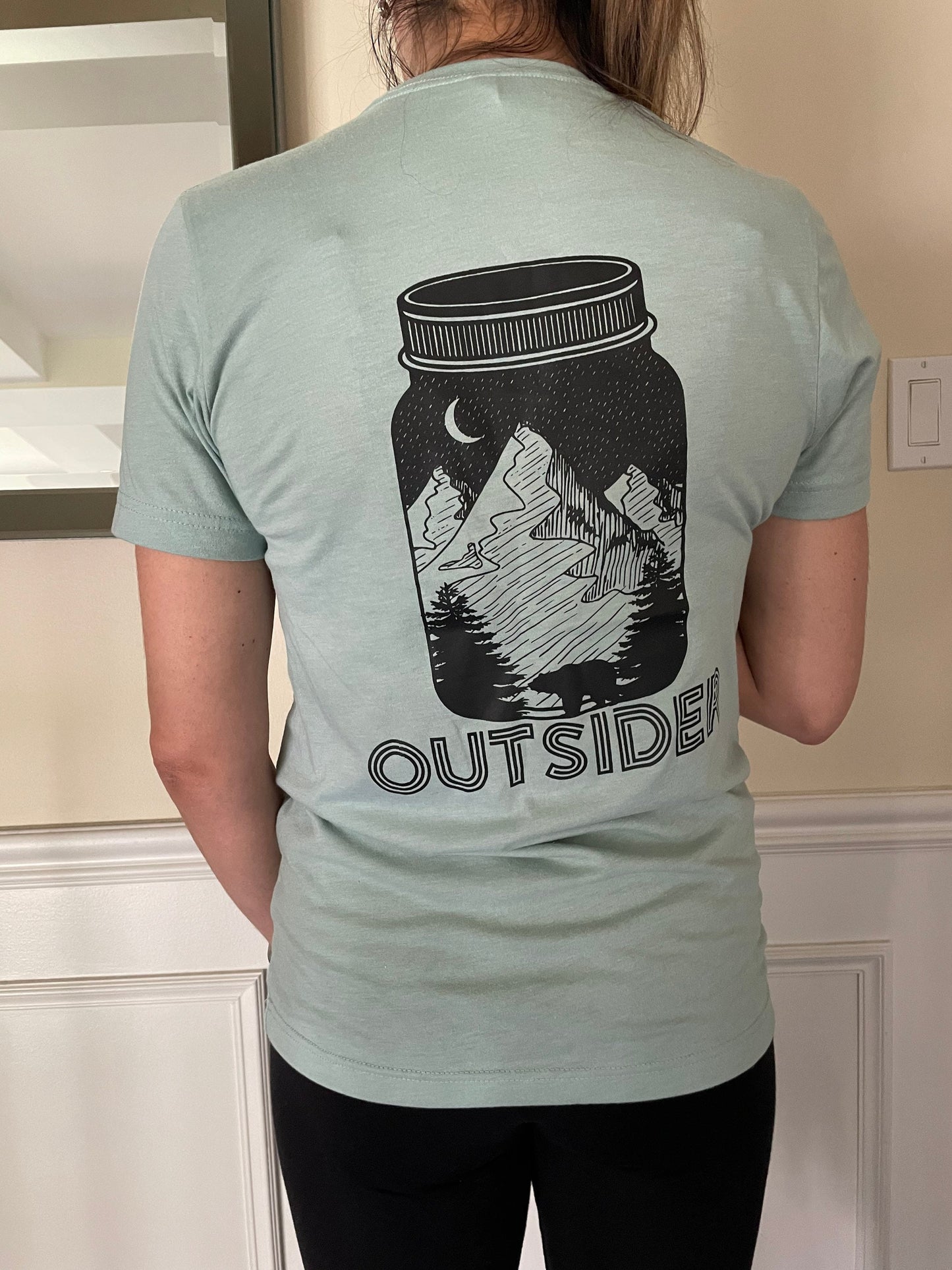 OUTSIDER screen printed tee