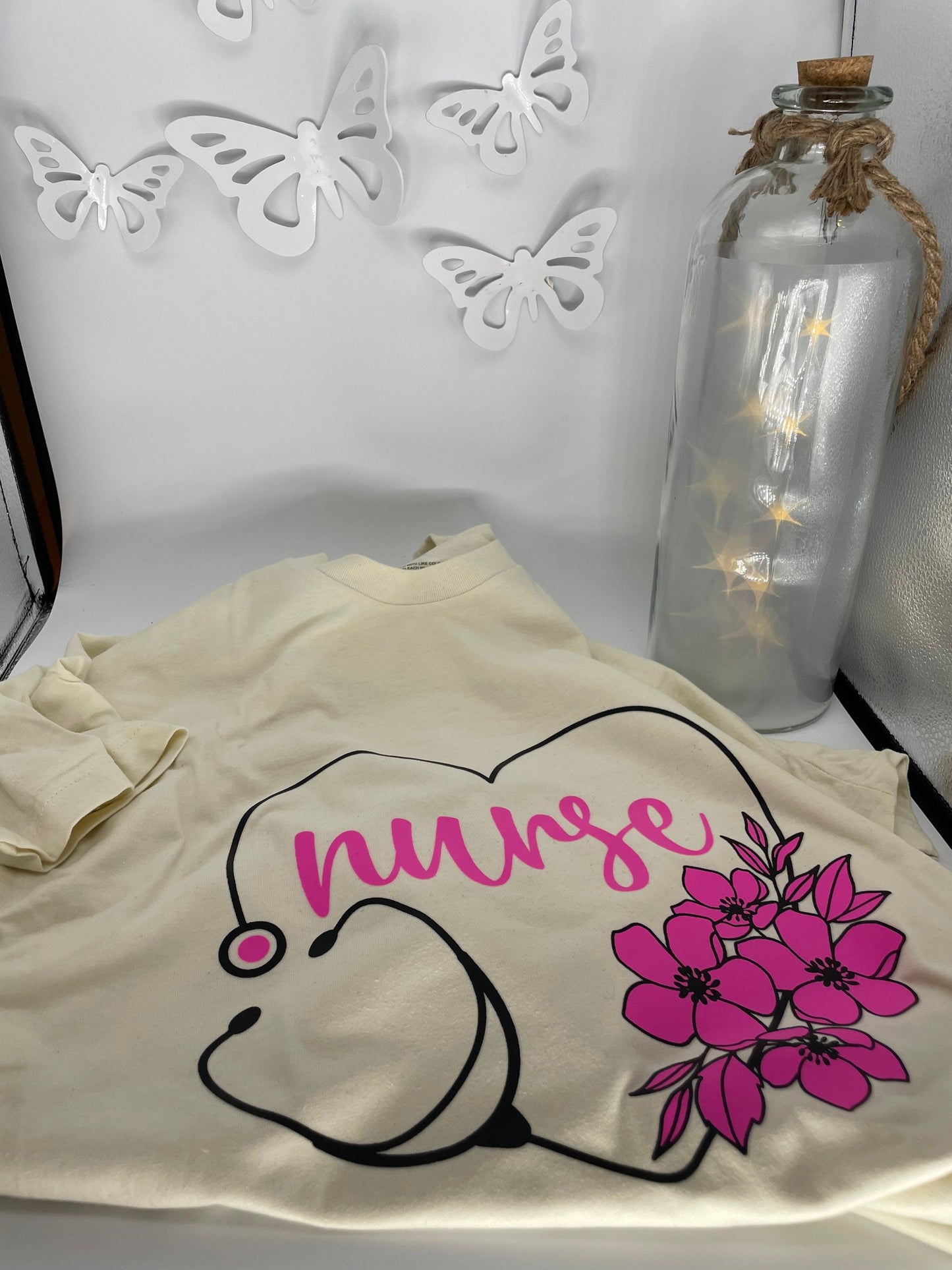 Nurse screen printed tee