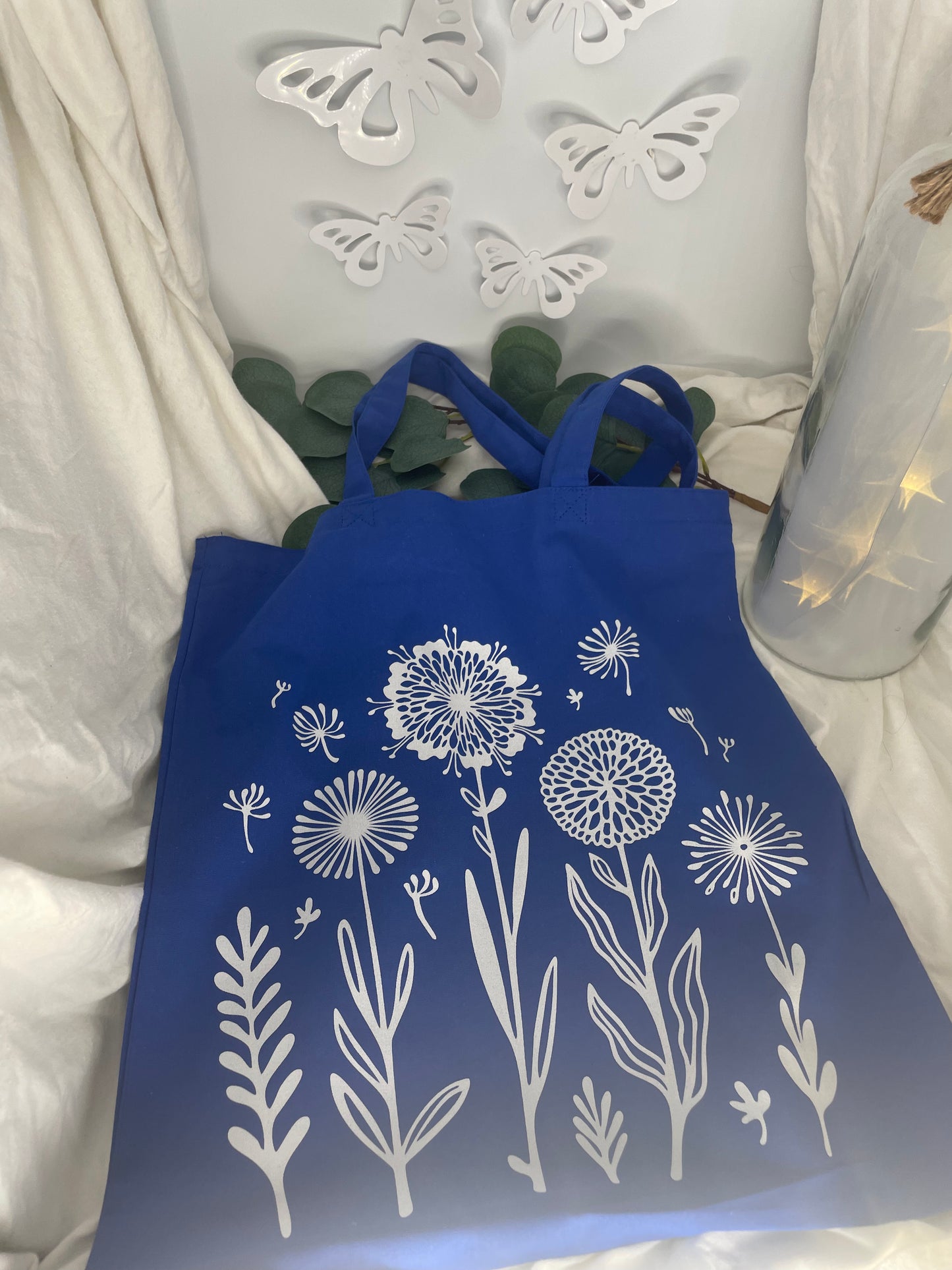 Wild flowers tote 💙