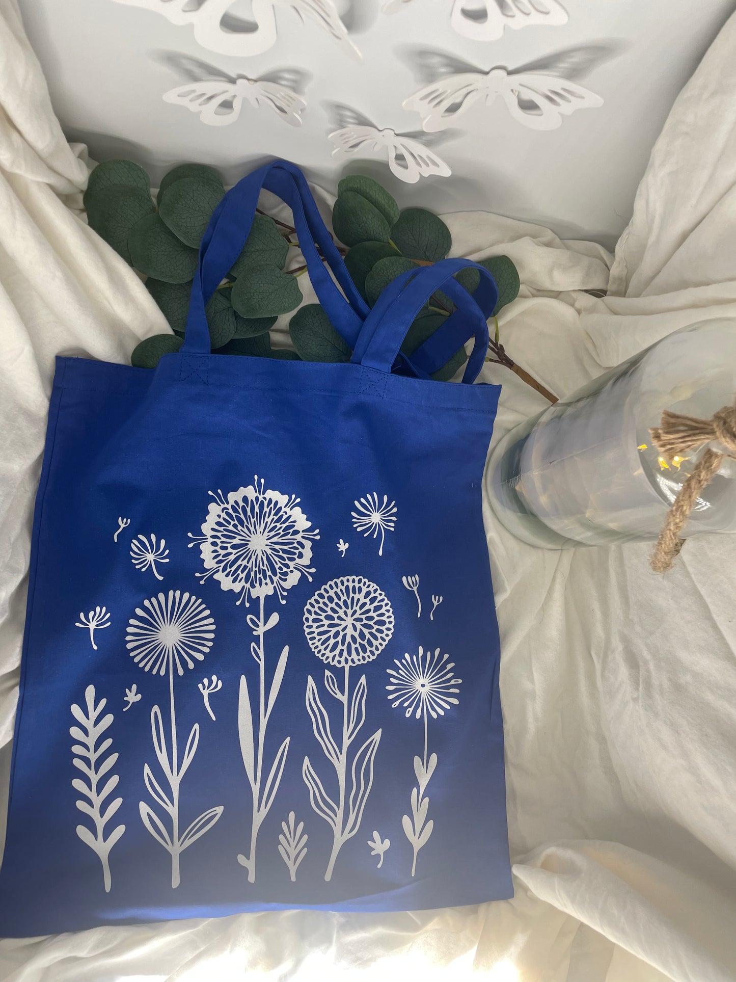 Wild flowers tote 💙