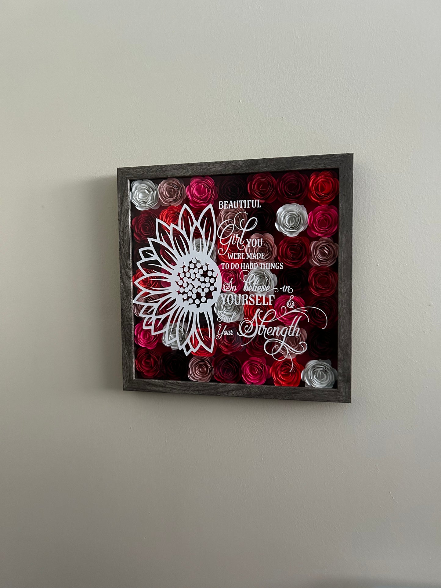 Beautiful Girl 12x12 Shadow Box