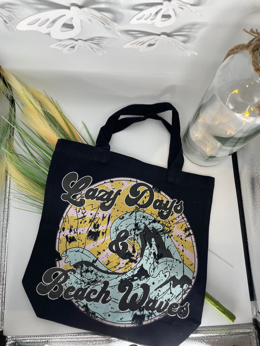 Lazy days tote bag 🖤