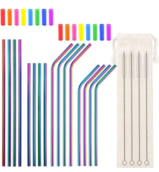 Metal straw for Libbey glass cans