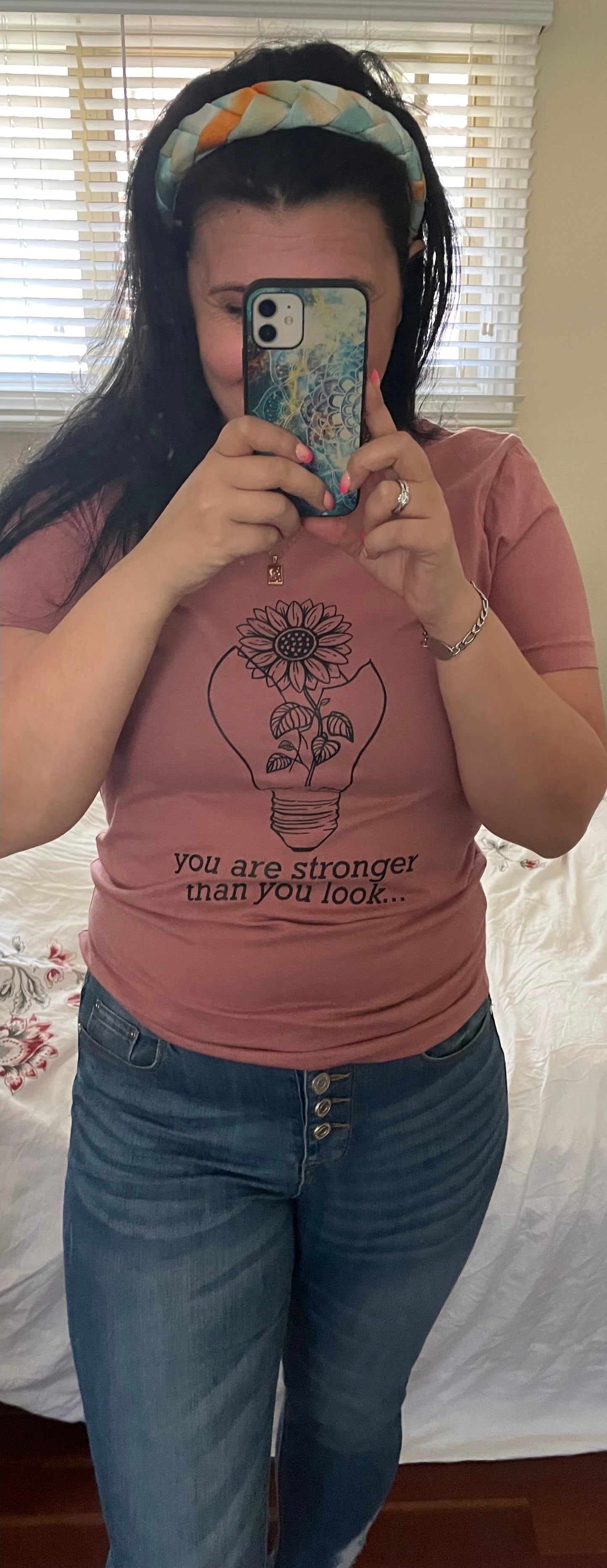 You are stronger than you think!! Screen printed tee