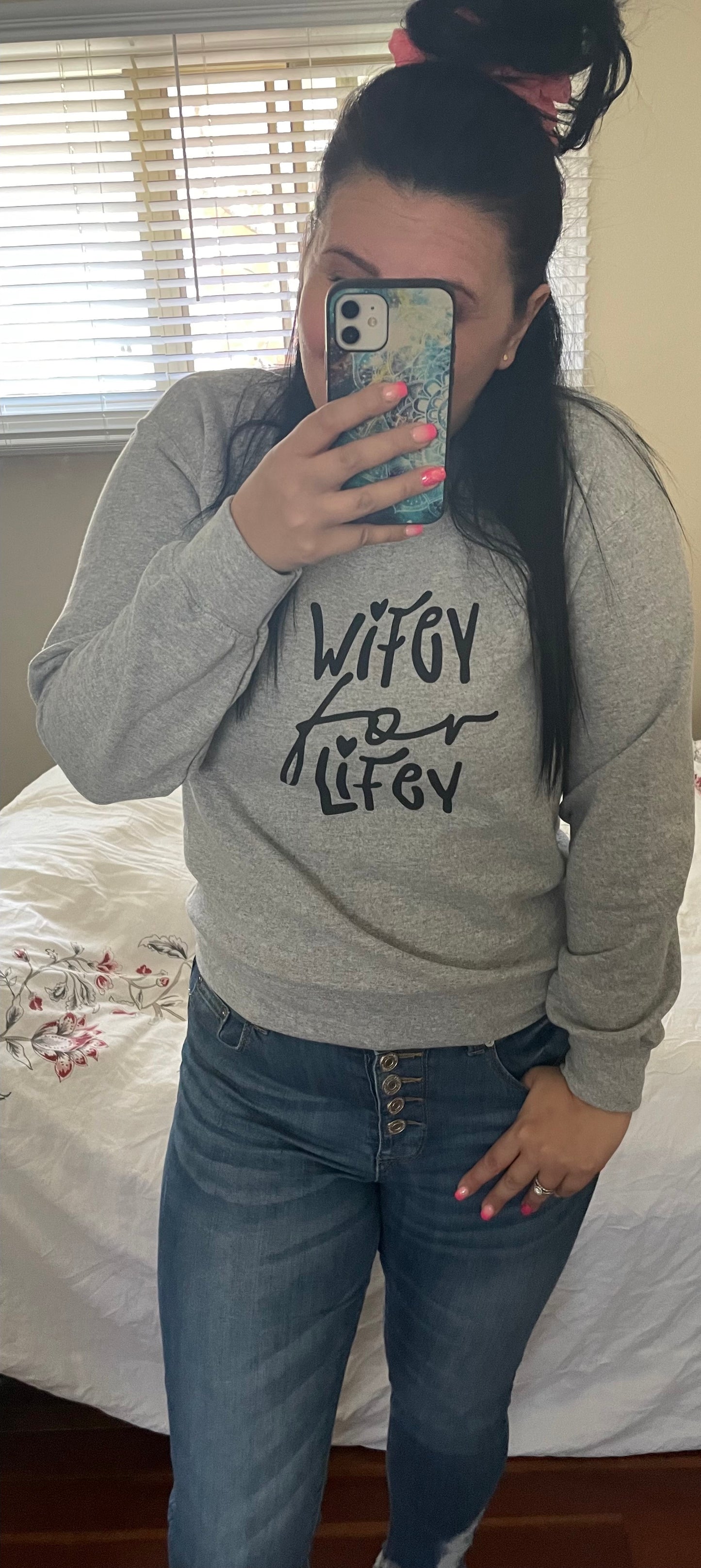 Wifey for Lifey crewneck