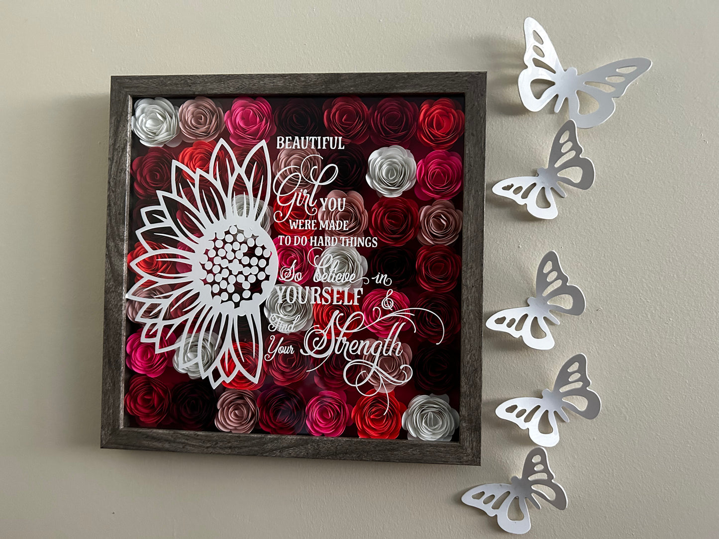 Beautiful Girl 12x12 Shadow Box