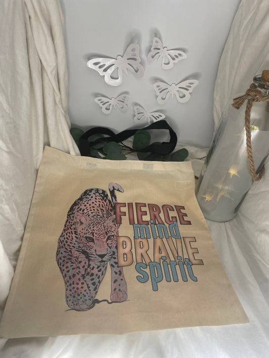 Fierce/brave tote 🐅