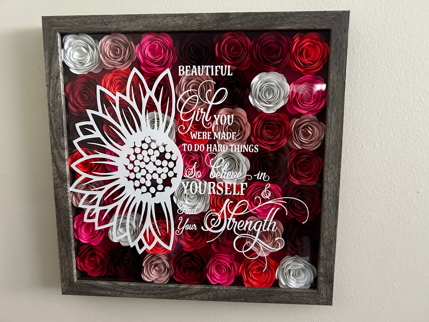 Beautiful Girl 12x12 Shadow Box