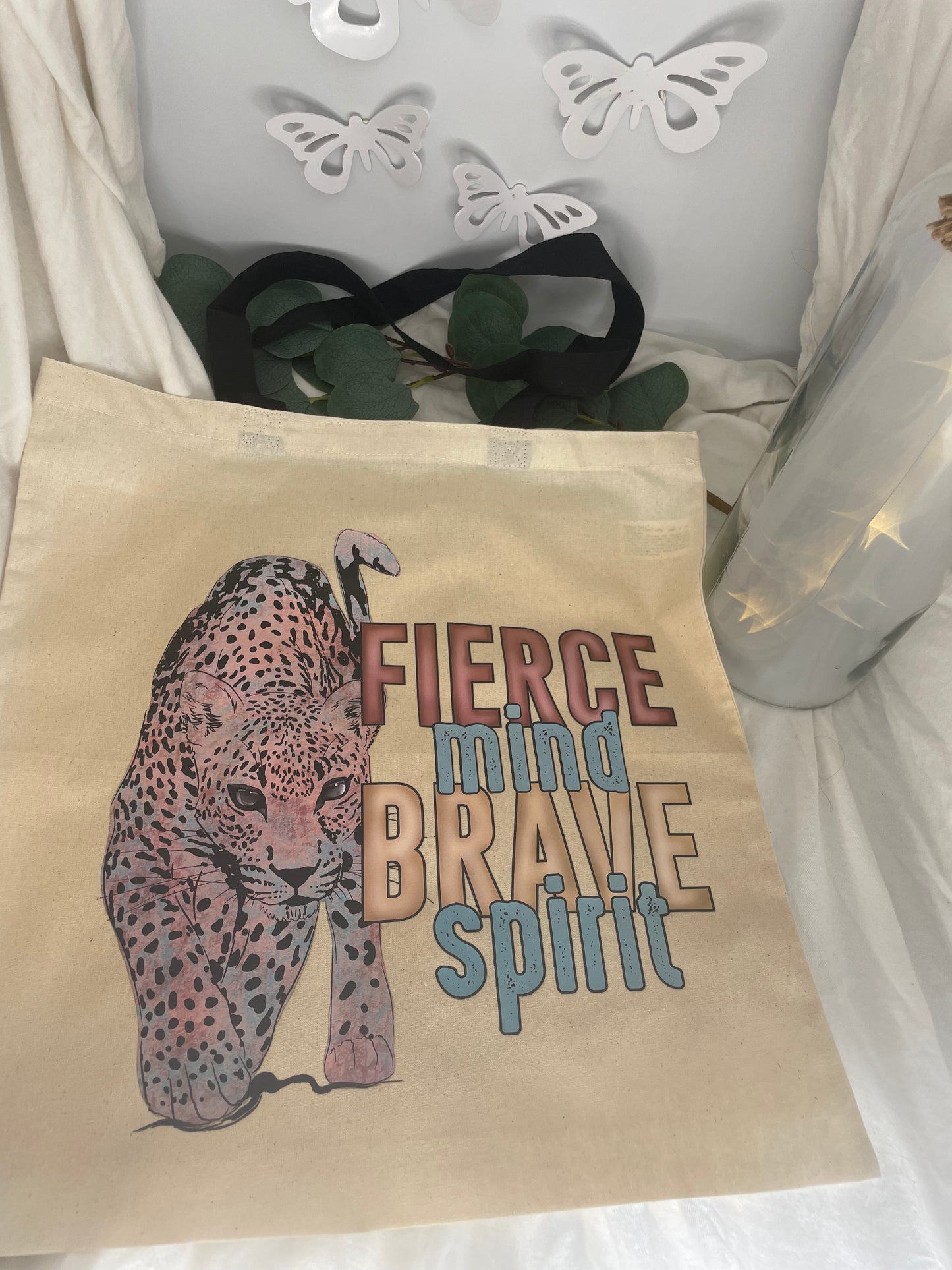 Fierce/brave tote 🐅