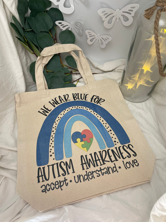 Autism awareness tote 💙