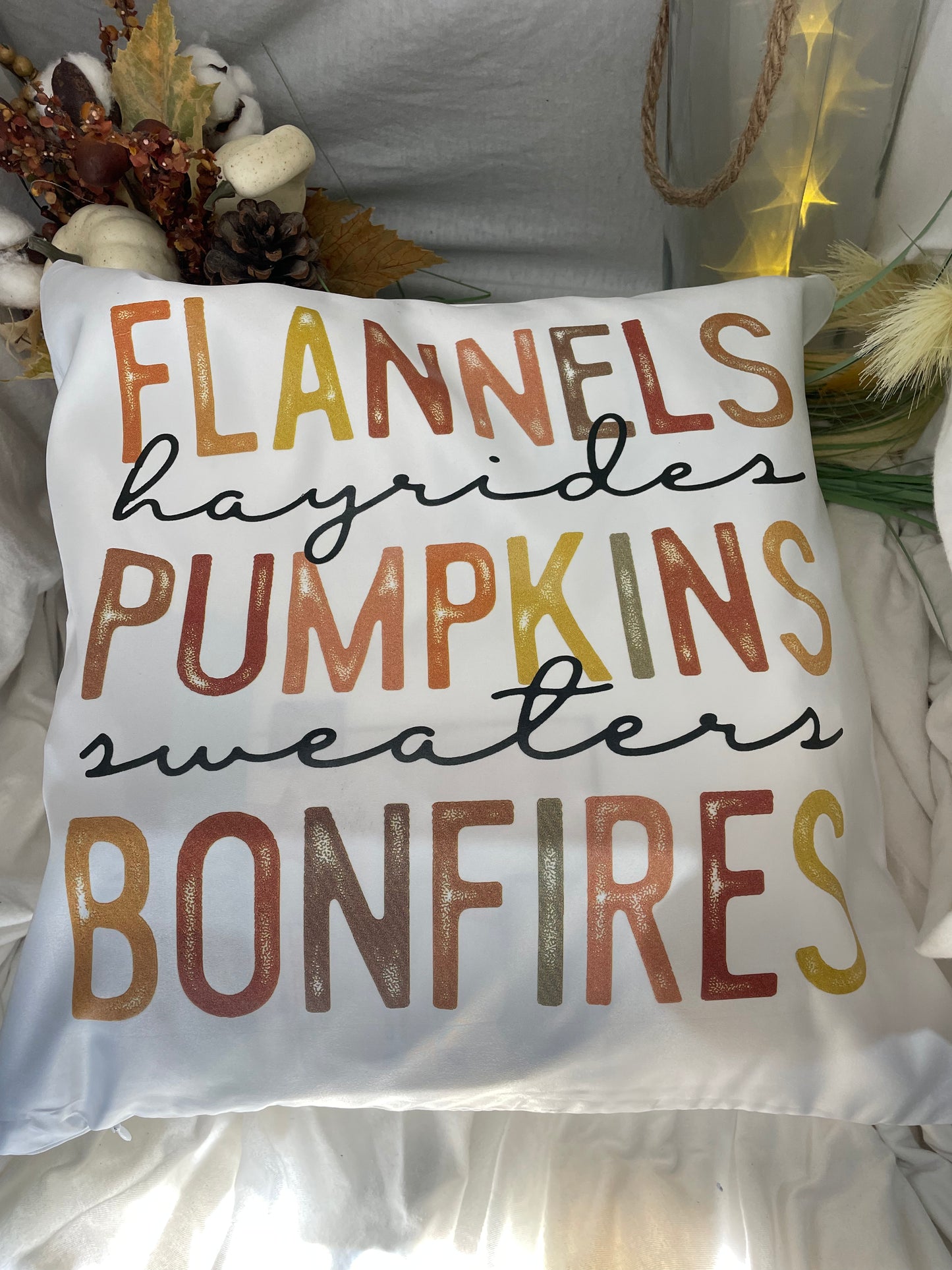 All things fall 🍂 throw pillow