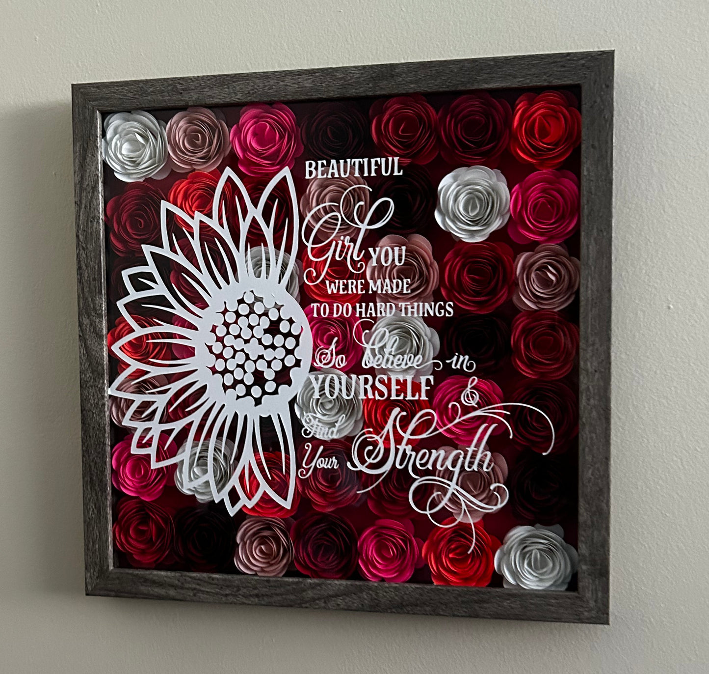 Beautiful Girl 12x12 Shadow Box