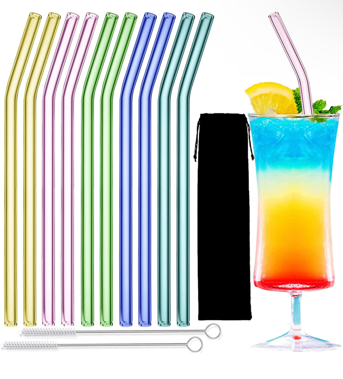 Glass straws
