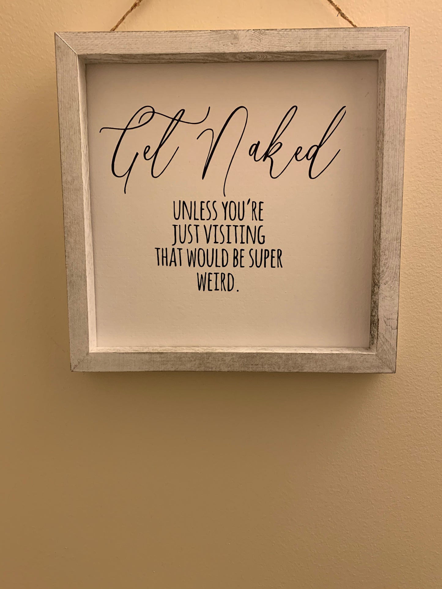 Get naked farm house decor