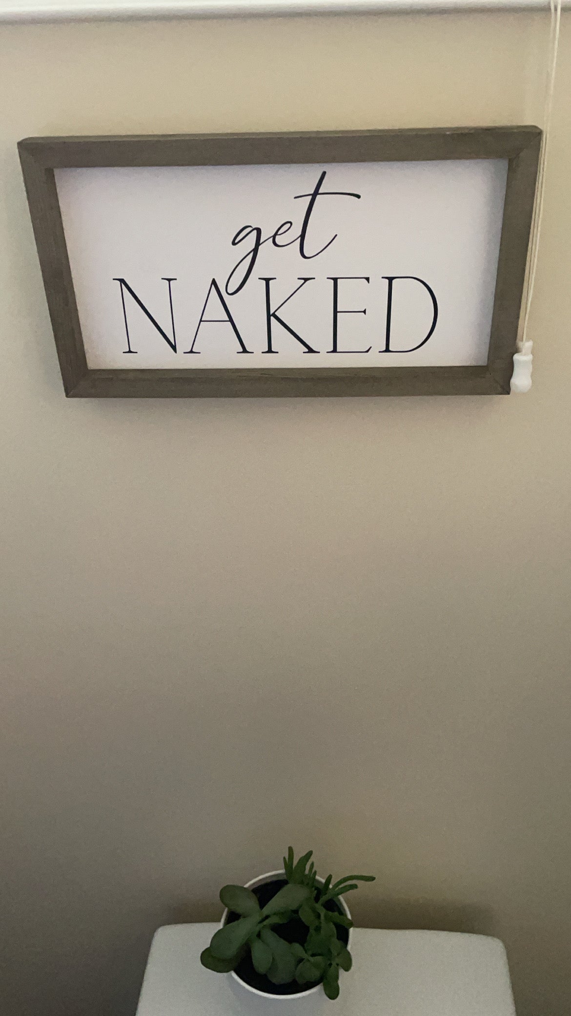 Naked bathroom farm house decor